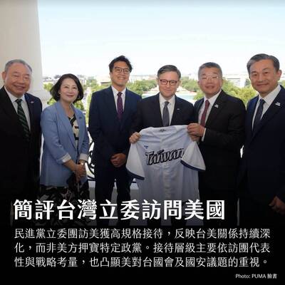 美台觀測站》台灣立委訪美 獲得的接待層級很高！