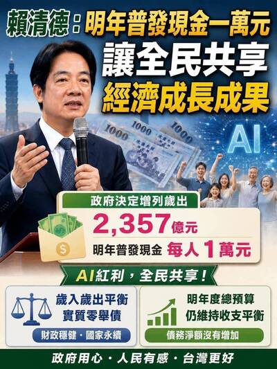 汪浩時間》明年普發萬元 藍白敢擋總預算，就是全民公敵！
