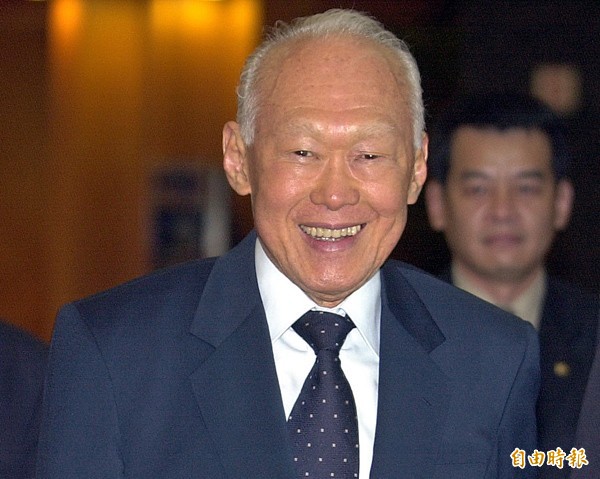 新加坡國父李光耀。（資料照，記者廖瑞祥攝）