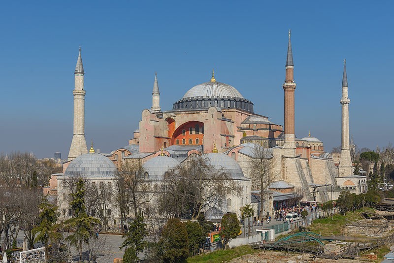 位於土耳其首都伊斯坦堡的聖索非亞大教堂（Hagia Sophia），一直都是文化地標。