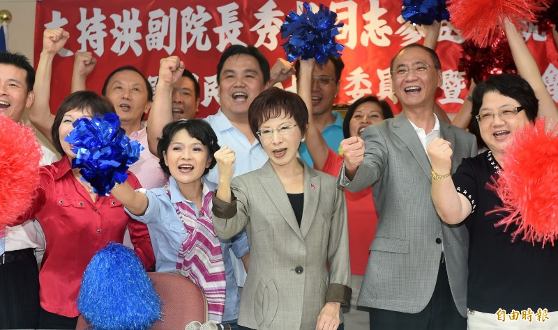 最新民調顯示，有37%民眾認為洪秀柱是急統。（記者廖振輝攝）