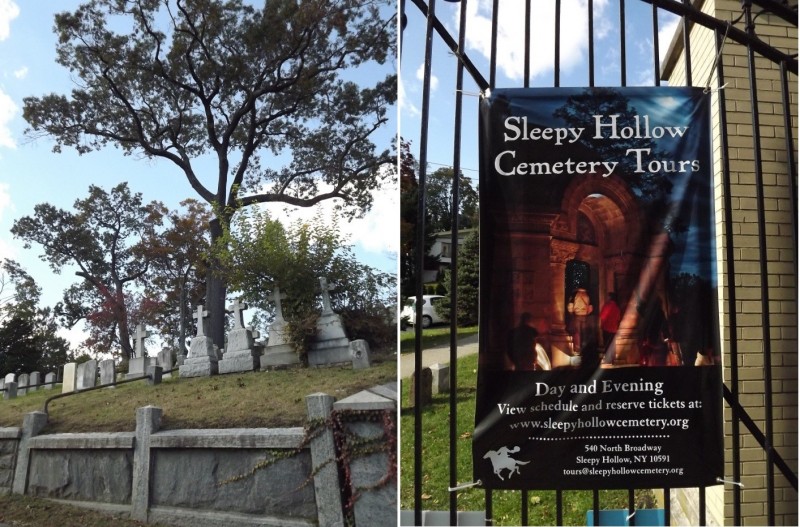Sleepy Hollow Cemetery是這個村子最熱門的景點，許多名人，包括小說《斷頭谷傳奇》作者Washington Irving都安葬於此。（圖：作者提供）
