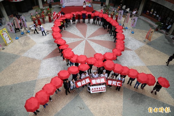 國防大學爆出歧視愛滋病學生醜聞。圖為去年世界愛滋日相關活動。（資料照，記者蔡宗勳攝）