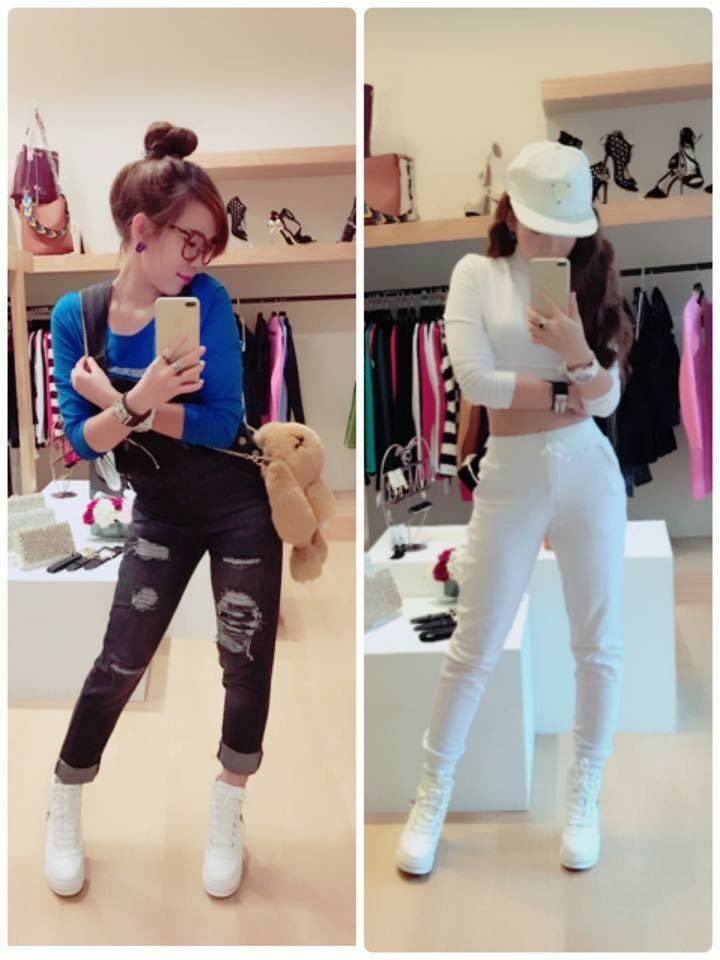 為自家服飾拍攝型錄。（阮金銀提供）