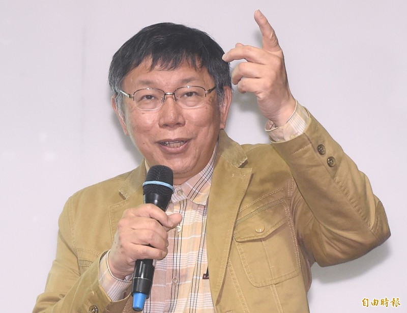 媒體問中生共諜事件，柯Ｐ左一句蠻正常的，右一句平常心看待。（資料照，記者廖振輝攝）