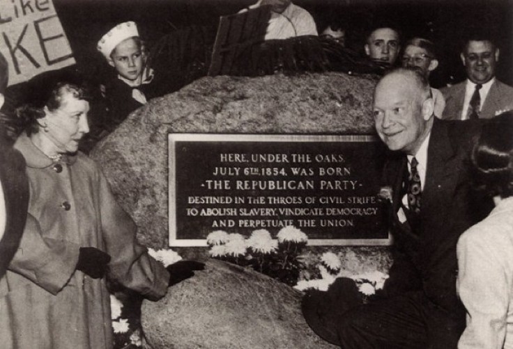 1952年，代表共和黨競選的艾森豪總統參訪密西根州的傑克遜