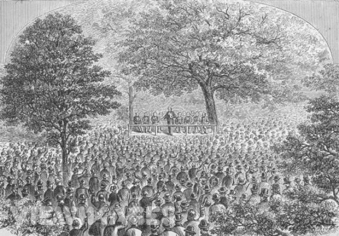 1854年7月6日，在密西根州Jackson，歷史上第一次以共和黨名義集會
