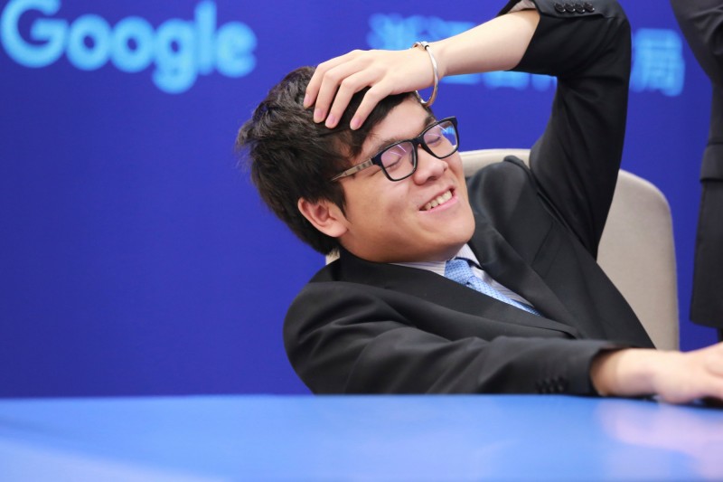 柯潔3度敗給AlphaGo。（路透）