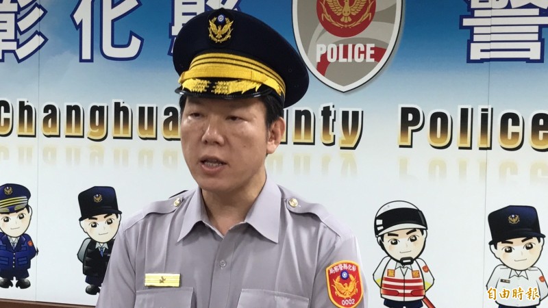 對於林飛帆要求彰化警方取消維安，彰化縣警局副局長賈立民強調由於有治安疑慮，警方將「增派警力」。（記者湯世名攝）