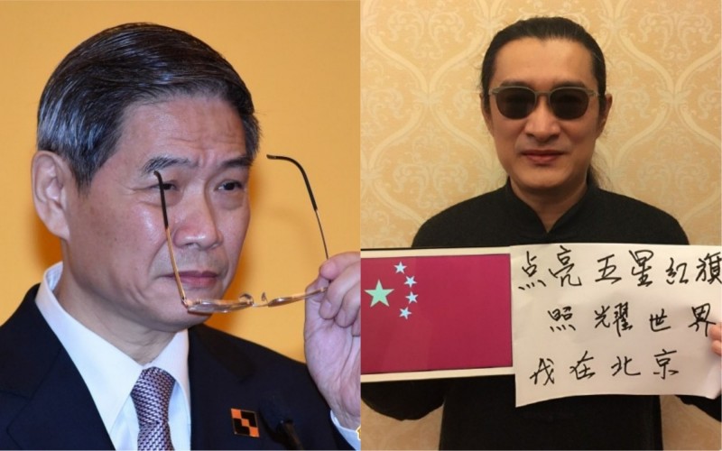 中國國台辦「反台獨，學黃安」，凸顯張志軍（左）已黔驢技窮了。（本報資料照/翻攝微博）