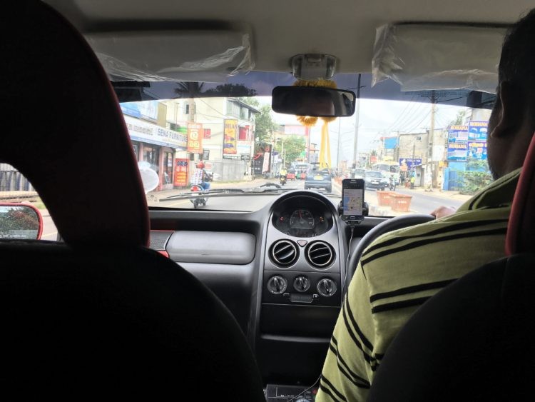 具有導航功能的 Uber。