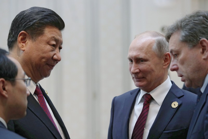 習近平與普欽近來頻繁接觸，今年已有五次會面。雙方不斷強調，將繼續深化「中俄」全面戰略協作夥伴關係，此有助兩國在經濟、外交領域與對外關係中，保持優先的戰略合作地位。（EPA）