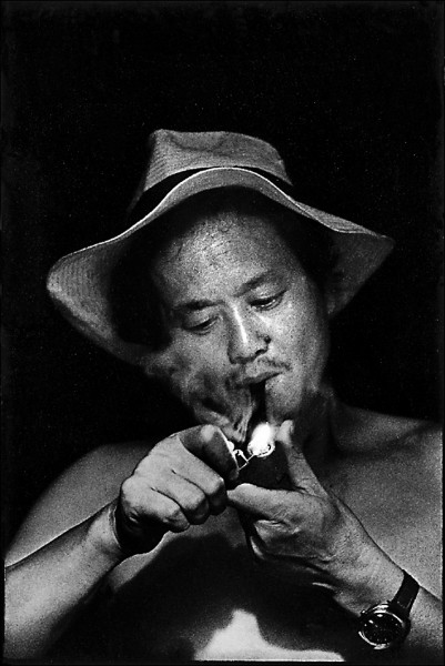 阮義忠唯一拍過的黃春明。（阮義忠提供）