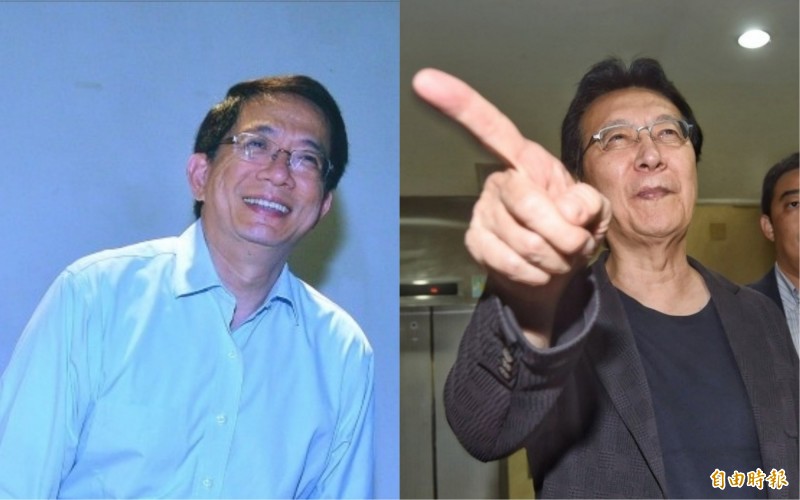 管中閔（左）被遴選為台大新任校長後，風波不斷。趙少康（右）（資料照）