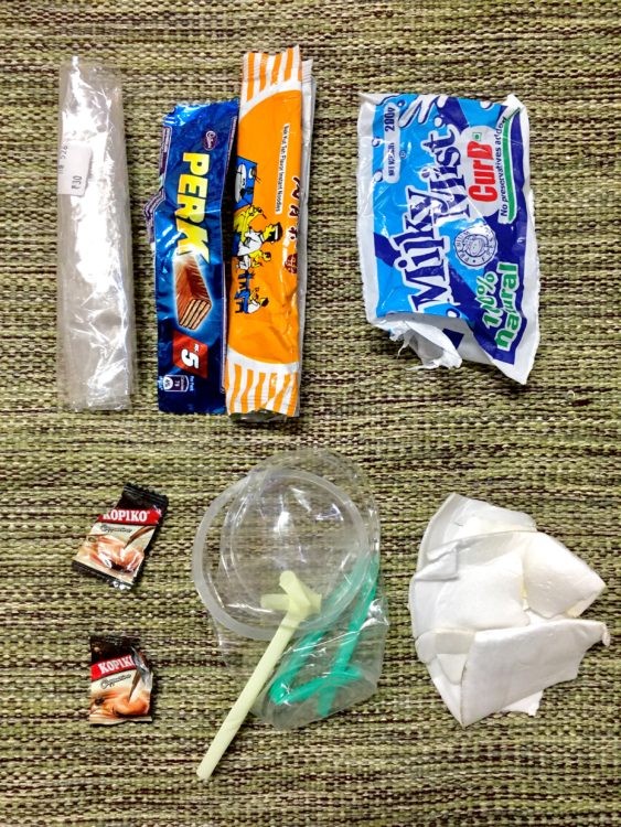 （在印度二個月所製造的垃圾）