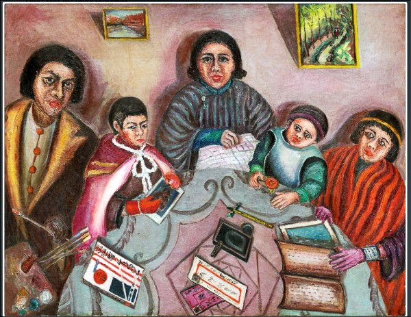 柯宗明認為陳澄波1931年完成的〈我的家庭〉就藏著畫家創作的核心密碼。（陳澄波文化基金會提供）