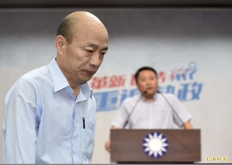 國民黨高雄市長候選人韓國瑜近期猛打「北漂」議題。（資料照）