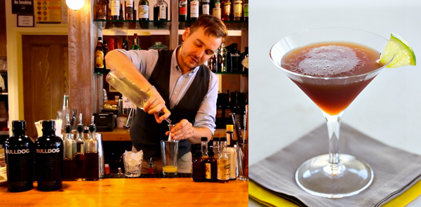 使用Bulldog Gin調製Bulldog Cocktail。（圖：The Drink Kings）