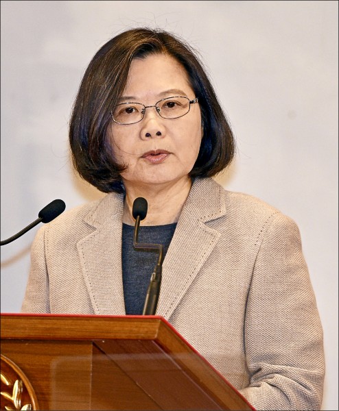 蔡英文總統在元旦談話搶先「告中國習近平書」(資料照) 蔡英文總統在元旦談話搶先「告中國習近平書」(資料照)