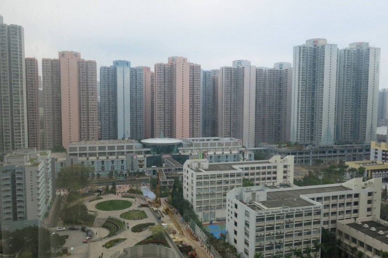 從酒店望出去的將軍澳中心地帶。（圖：作者提供）