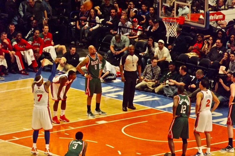 「甜瓜」Carmelo Anthony是尼克隊管理階層用高薪以及選秀權換來簽下明星球員卻失敗的眾多例子之一。（圖：作者提供）