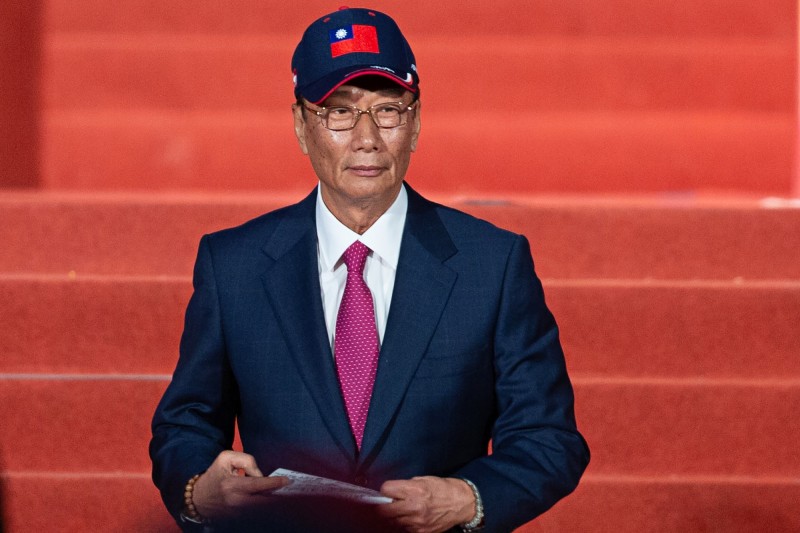 郭台銘選總統？每逢總統大選都有類似的傳聞，而且言之鑿鑿！（彭博）