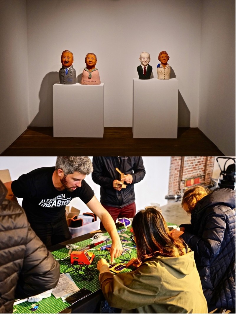 Second Sundays除了可以參觀進行中的藝展外，也會提供多樣讓民眾參與進行手作的活動。（圖：作者提供）