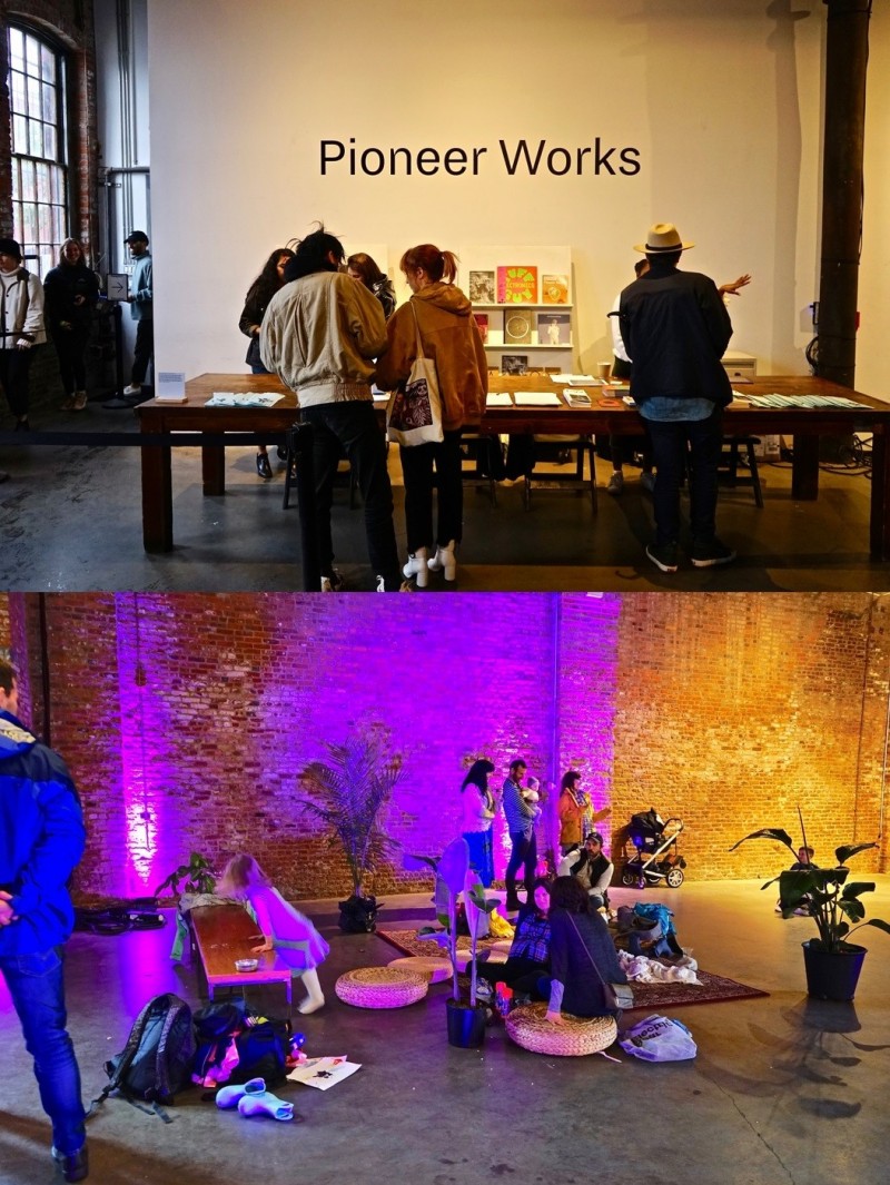 與社區民眾的互動，鼓勵民眾參與接觸藝文活動是Pioneer Works成立的宗旨之一。（圖：作者提供）