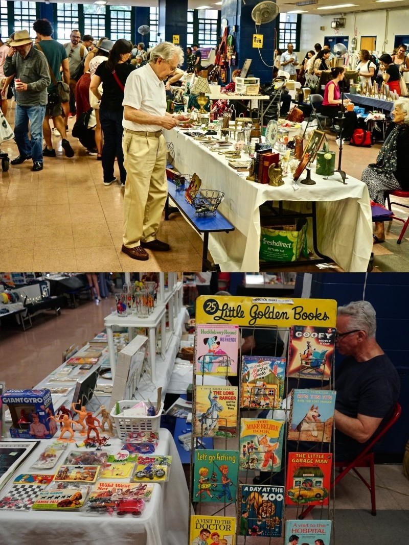 這裡許多攤商都是在當地社區生活多年的年長居民，除了對所販售物品如數家珍，也很樂意和顧客閒聊紐約市過去的歷史。（圖：作者提供）