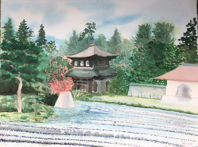 秋天的銀閣寺。（圖：作者提供）