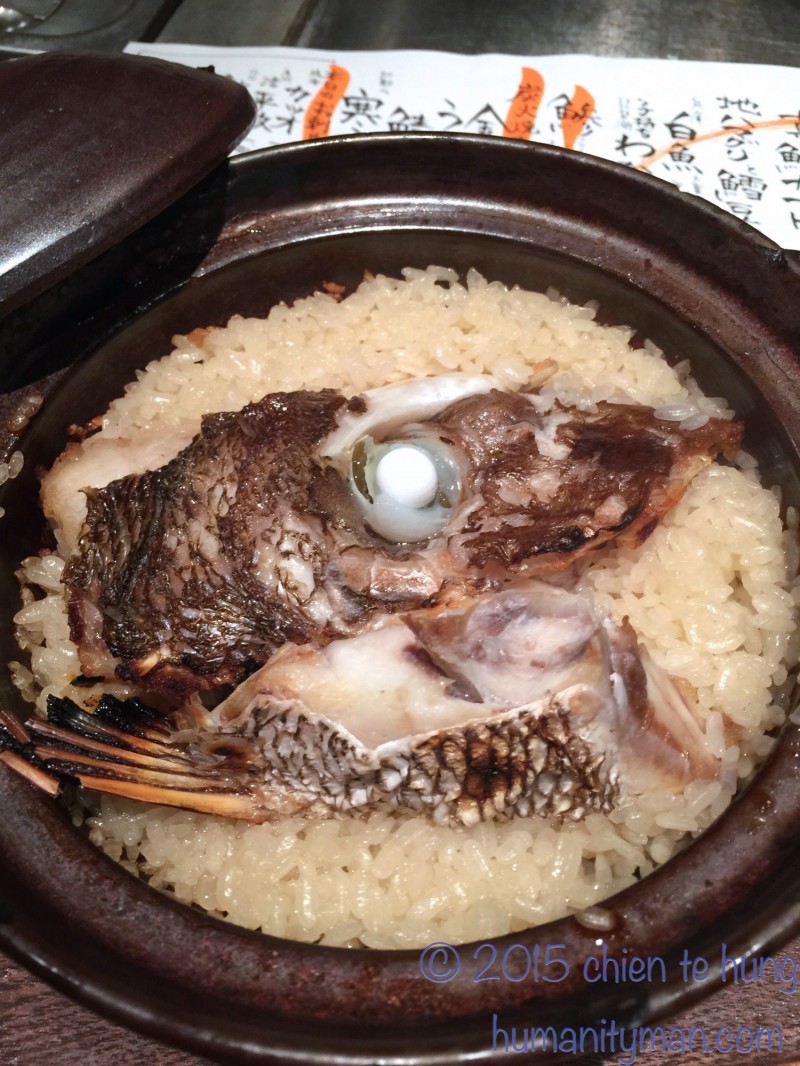 銀座KAN的鍋燒真鯛飯。（圖：作者提供）