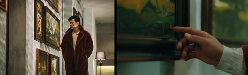 左【圖 2】趙世煌準備開啟密室。右【圖 3】趙世煌啟動密室開關。