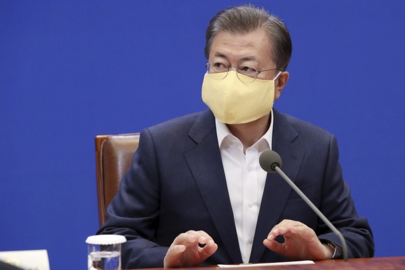 南韓總統文在寅下令徹查「N號房」集體性剝削案。（美聯社）