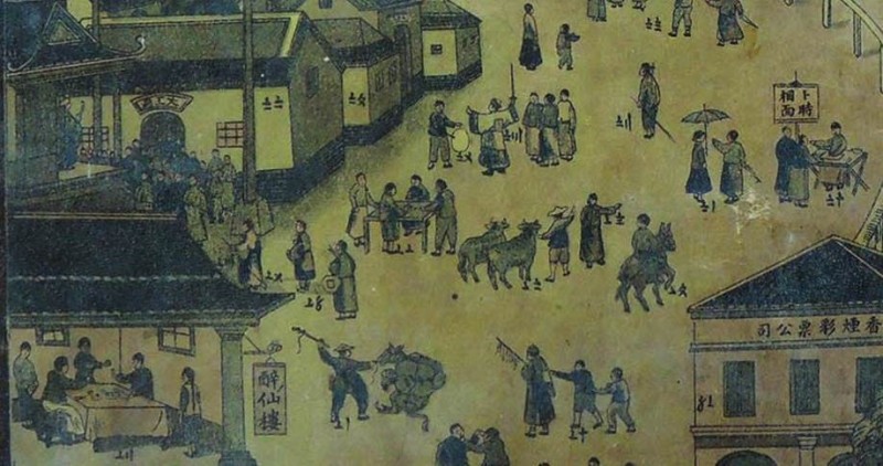 【圖 3】《寬窄路圖》細部。