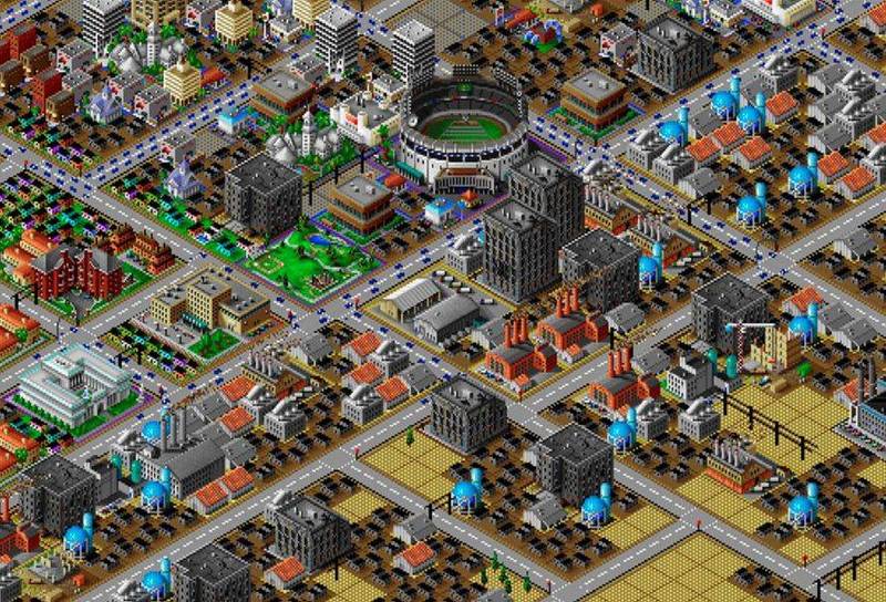 假如玩家的策略稍有失誤或怠惰，那麼面臨衰退的城市就會出現一片片的黑色廢墟，極為礙眼。（網路）