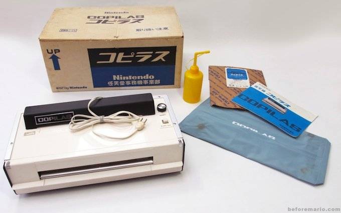 任天堂的「COPILAS家用影印機」。（圖片來源：beforemario.com）