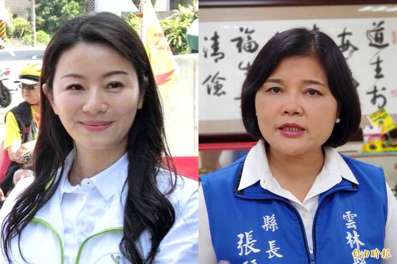 民主改革以來，台灣與雲林縣政史上，沒有一位縣長曾嗆過「沒有資格當雲林縣議員！」張麗善縣長（右）應是第一位，歷史應會讓張縣長留下一個紀錄。張庭綺議員（左）（報社合成／資料照、張庭綺議員臉書）