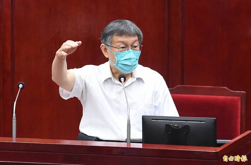 柯文哲的歧視言論，包括電台主播漂亮，可坐櫃台，不適合當市長、婦產科在女人大腿當中討生活、三十歲未婚女性占三十％，會造成國安危機…，真是罄竹難書！（資料照）