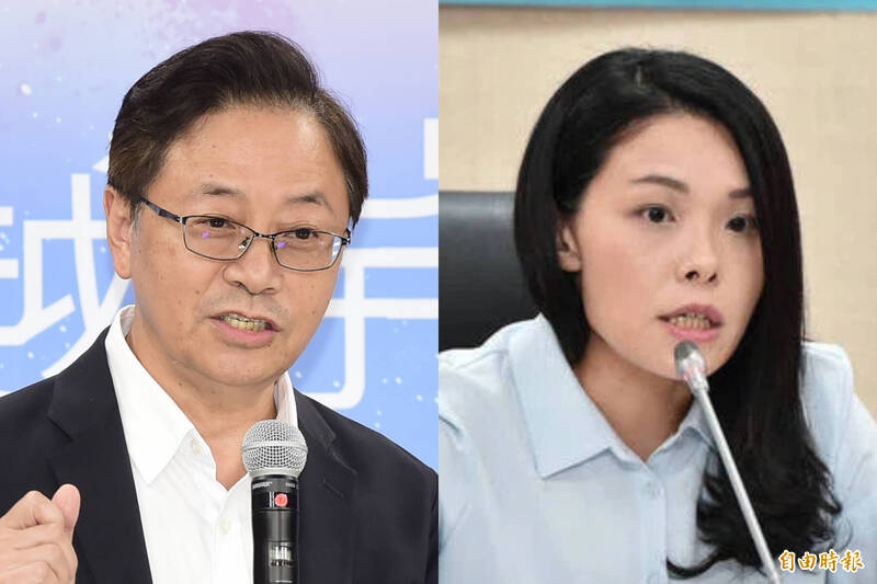 國民黨桃園市長參選人張善政（左）及民眾黨新竹市長參選高虹安。（資料照）