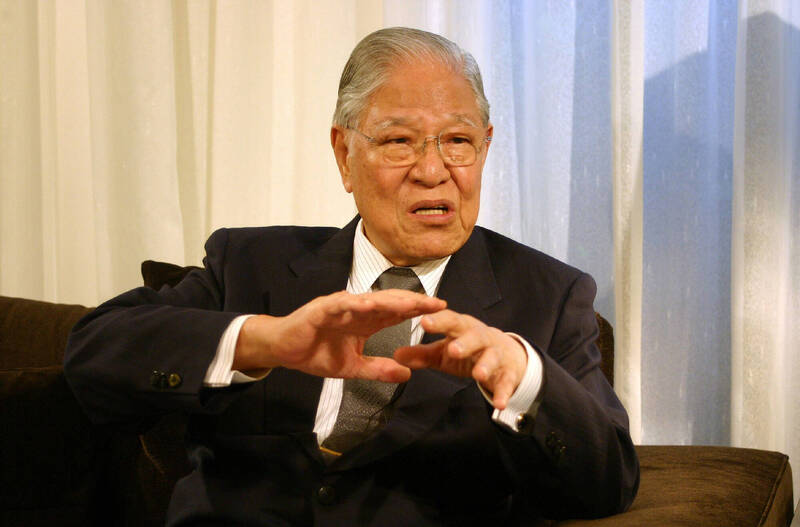 前總統李登輝先生。（中央社）