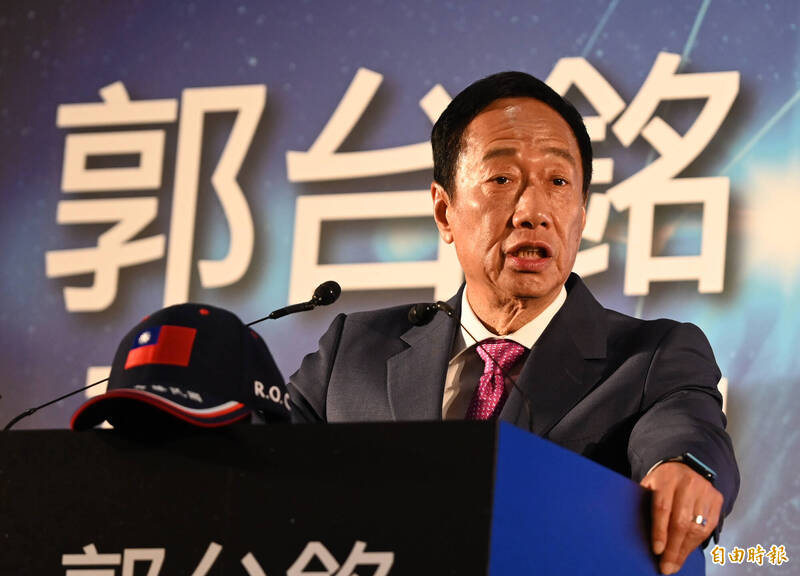 對照郭董這兩次發言，思維路數一致，都是理歪而氣壯、自說自話、自欺欺人、自以為是的言論，經不起任何驗證。（資料照）