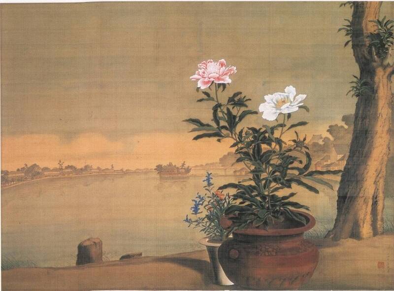【圖3】小田野直武，《不忍池圖》，江戶時期，秋田市立千秋美術館藏。圖版來源：千秋美術館編，《秋田蘭画とその時代展》（秋田 : 秋田市立千秋美術館，2007），頁77。