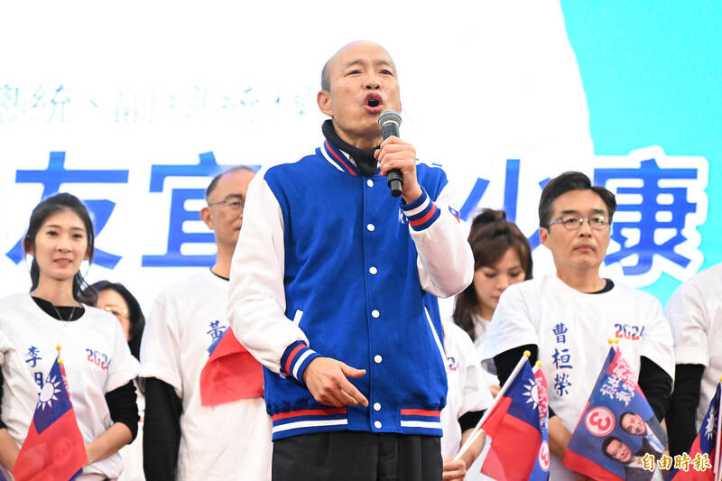 圖為名列國民黨不分區立委第一位的韓國瑜。（資料照）