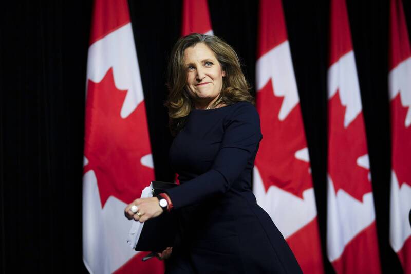 加拿大副總理兼財政部長方慧蘭（Chrystia Freeland）表示，外界普遍認為，20多年前讓中國加入WTO是個錯誤。（美聯社）