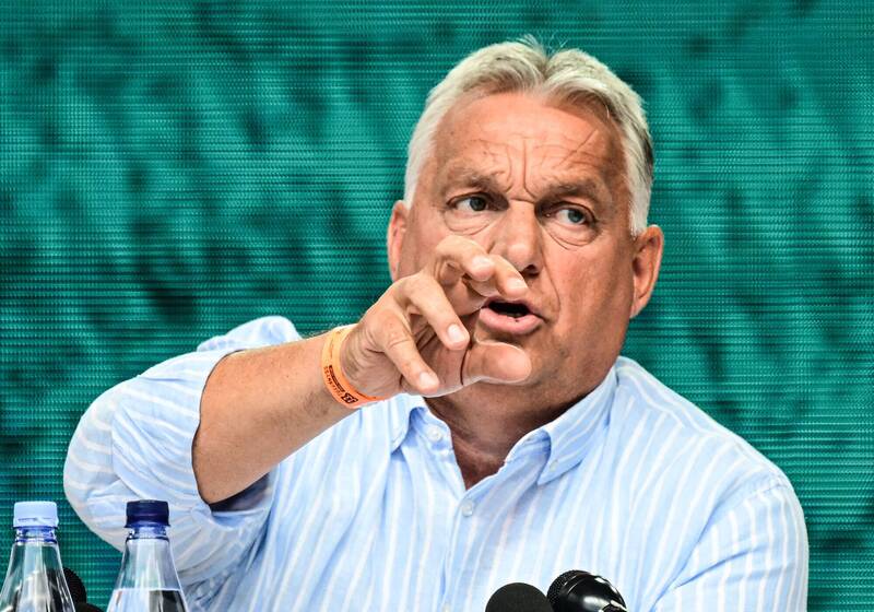 在歐洲，對川范可能勝選而難掩興奮心情者，當非「不開明民主」代表性人物，匈牙利總理奧班莫屬了。（法新社檔案照）