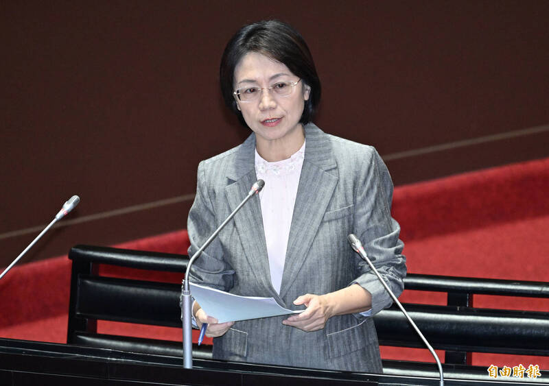 主提案修法的國民黨立委翁曉玲。（資料照）