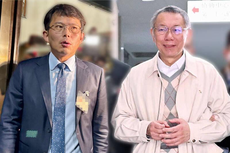 柯文哲（右）與黃國昌。（資料照、本報合成）