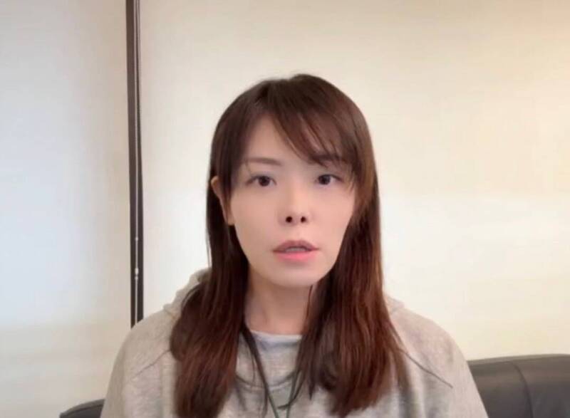 停職中的新竹市長高虹安。（記者洪美秀翻攝）
