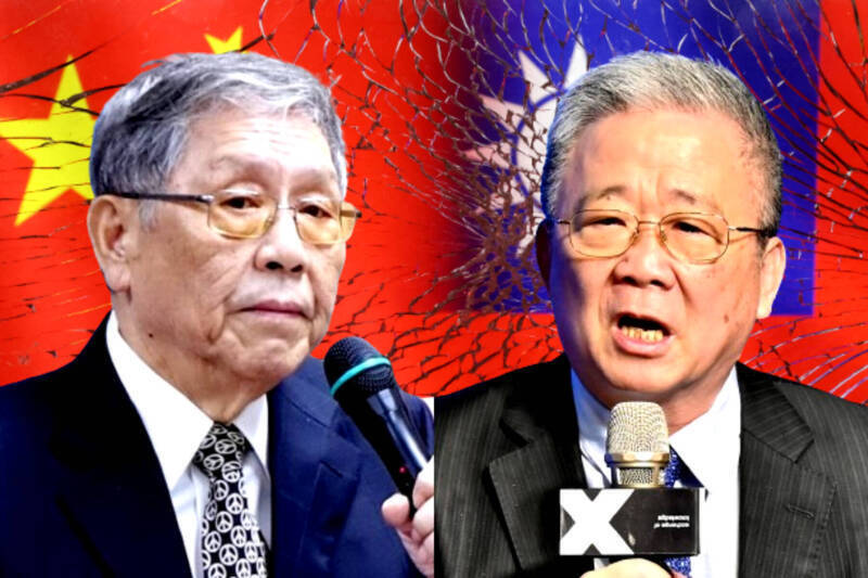 台灣退將帥化民（左）、栗正傑（右）淪中國官方謠言傳聲筒！？（本報合成／資料照、路透社）