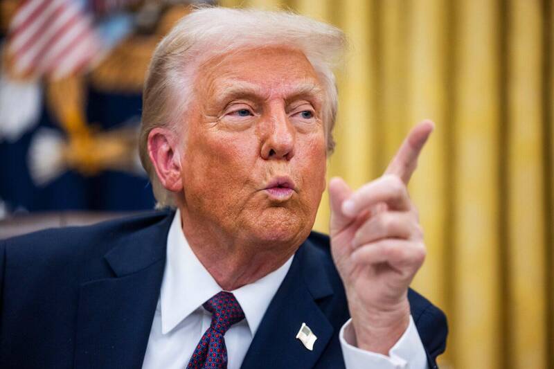 美國總統川普。（彭博）